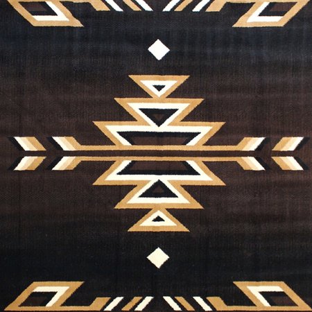 Flash Furniture Brown 6' x 9' Southwestern Arrow Motif Area Rug KP-RGB9072-69-BN-GG